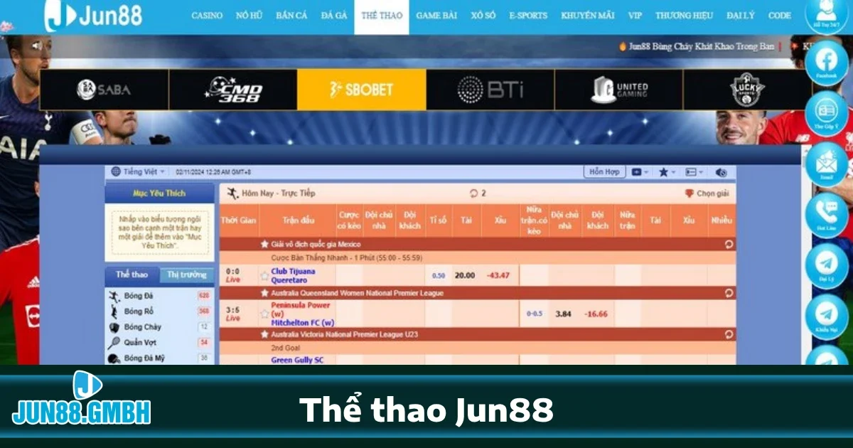 THỂ THAO 5 Hướng dẫn tham gia Thể thao Jun88