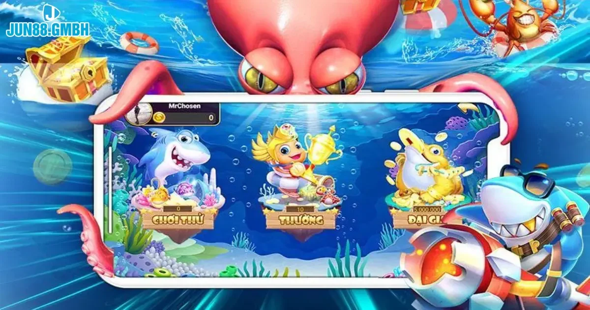 Chơi Game Bắn Cá 5 Sao Jun88 – Tăng Xác Suất Thắng Lớn 4 Những loài cá đặc biệt trong game và cách săn chúng